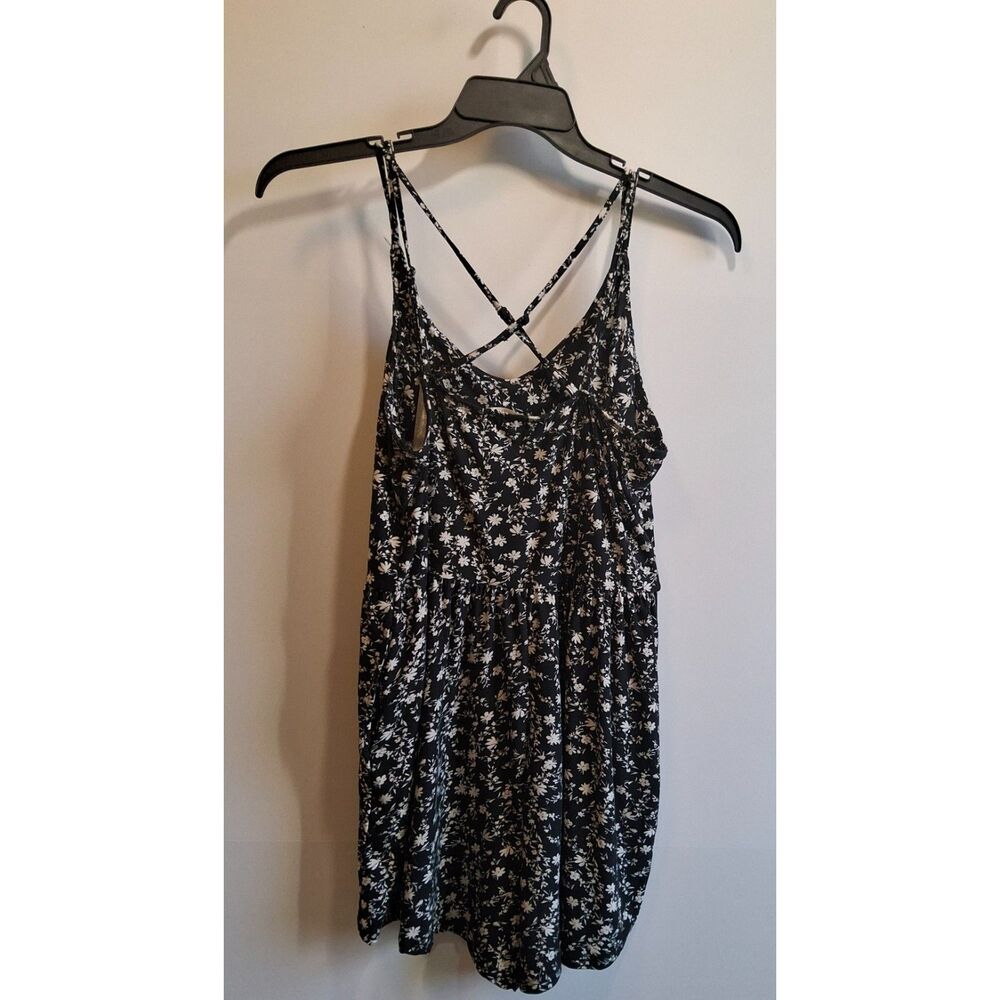 Floral Romper with pockets| Stretchy| Size XL
